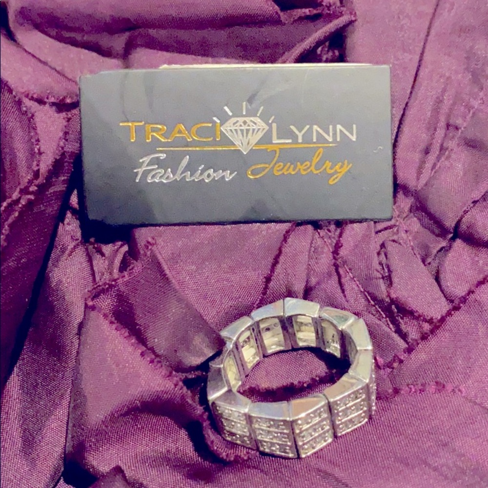 Traci Lynn Ring Silver CZ